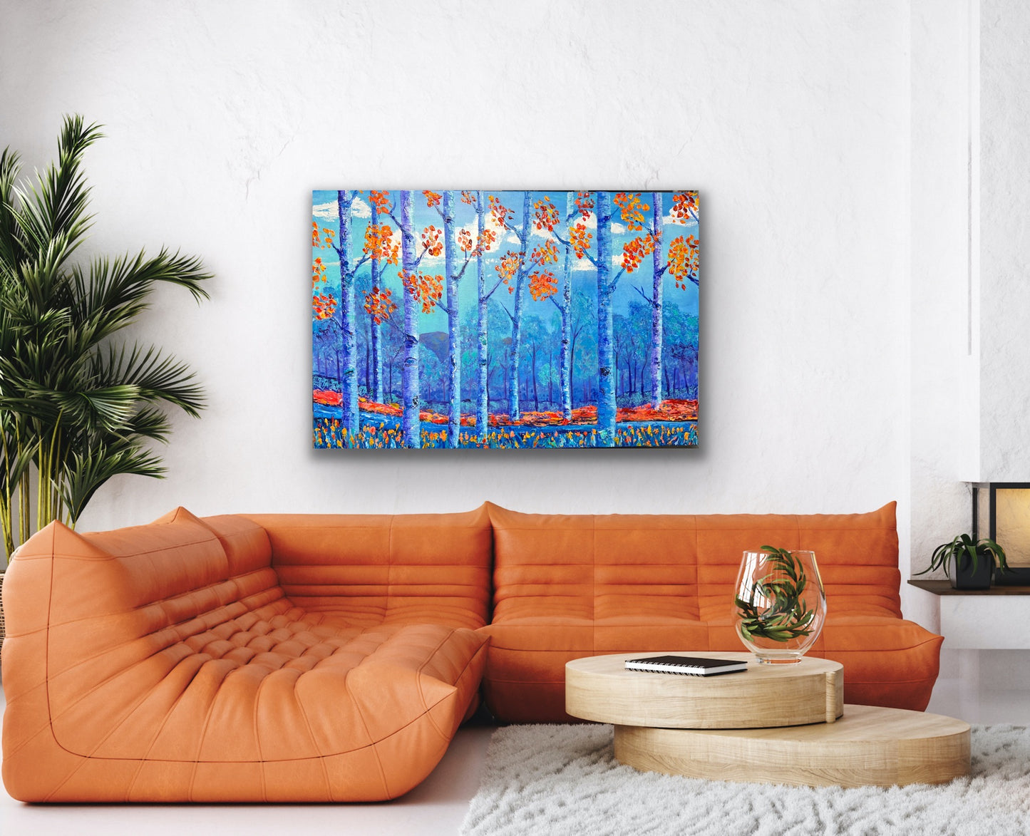 AUTUMN BLUES (This piece is on loan to a gallery)
