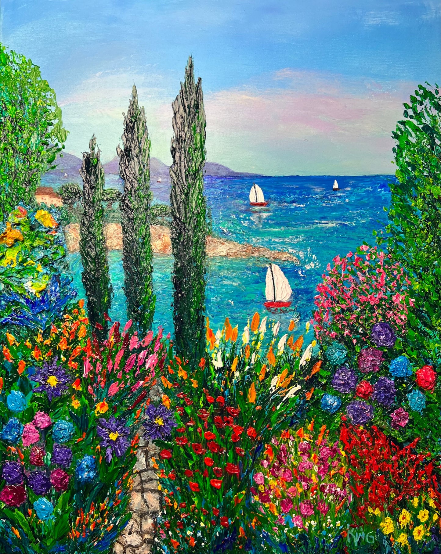 SUMMER IN ITALY (This piece is on loan to a gallery)