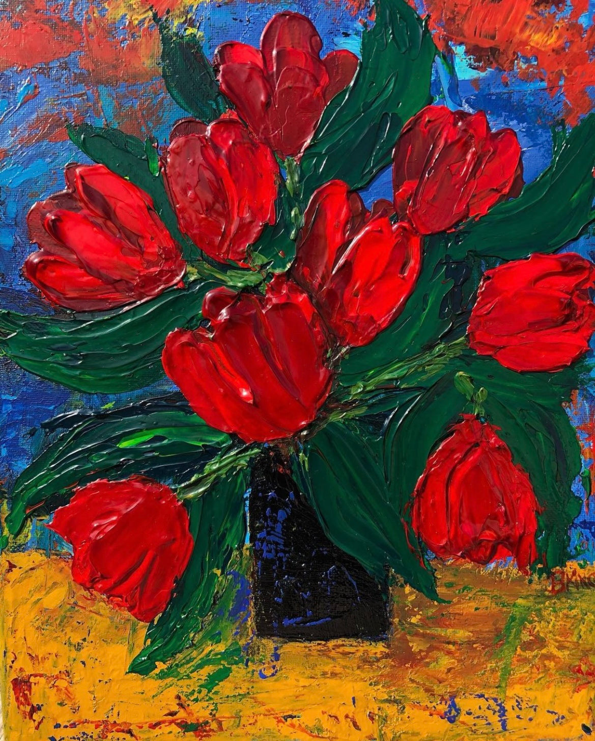 TULIPS in RED